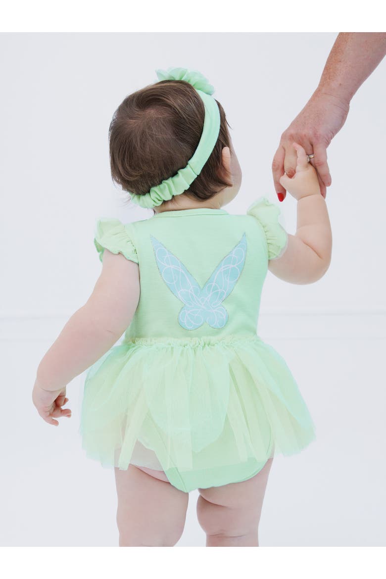 Peter Pan Tinker Bell Cosplay 2-Piece Tutu Bodysuit and Headband Set, Alternate, color, Mint Tinker Bell