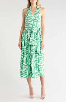 DVF Nova Stretch Cotton Poplin Wrap Dress