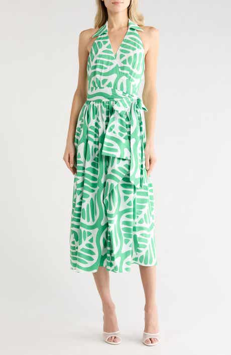 DVF Nova Stretch Cotton Poplin Wrap Dress