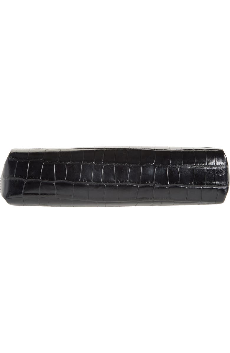 TOTEME Soft Croc Embossed Leather Clutch, Alternate, color,