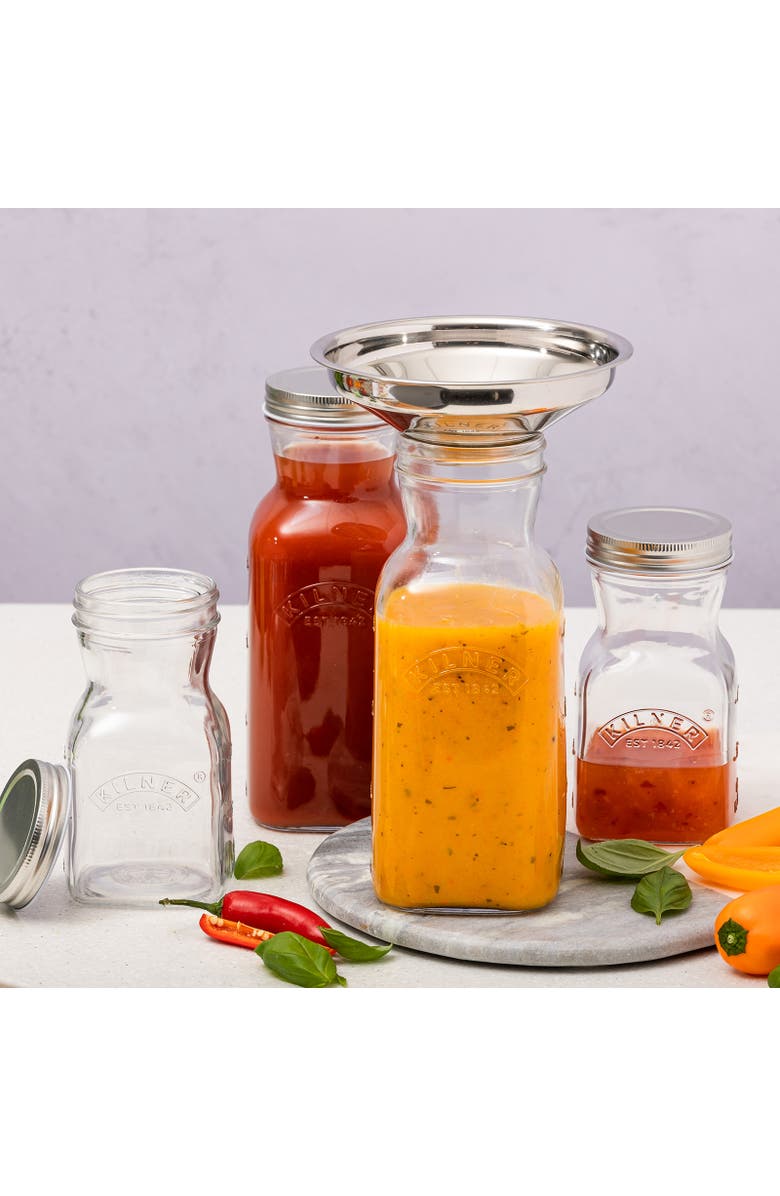 Kilner Juice and Sauce Glass Bottle, 17 Ounce, Alternate, color, Clear