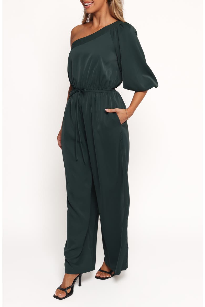 Hedda Asymmetric Jumpsuit, Alternate, color, EMERALD