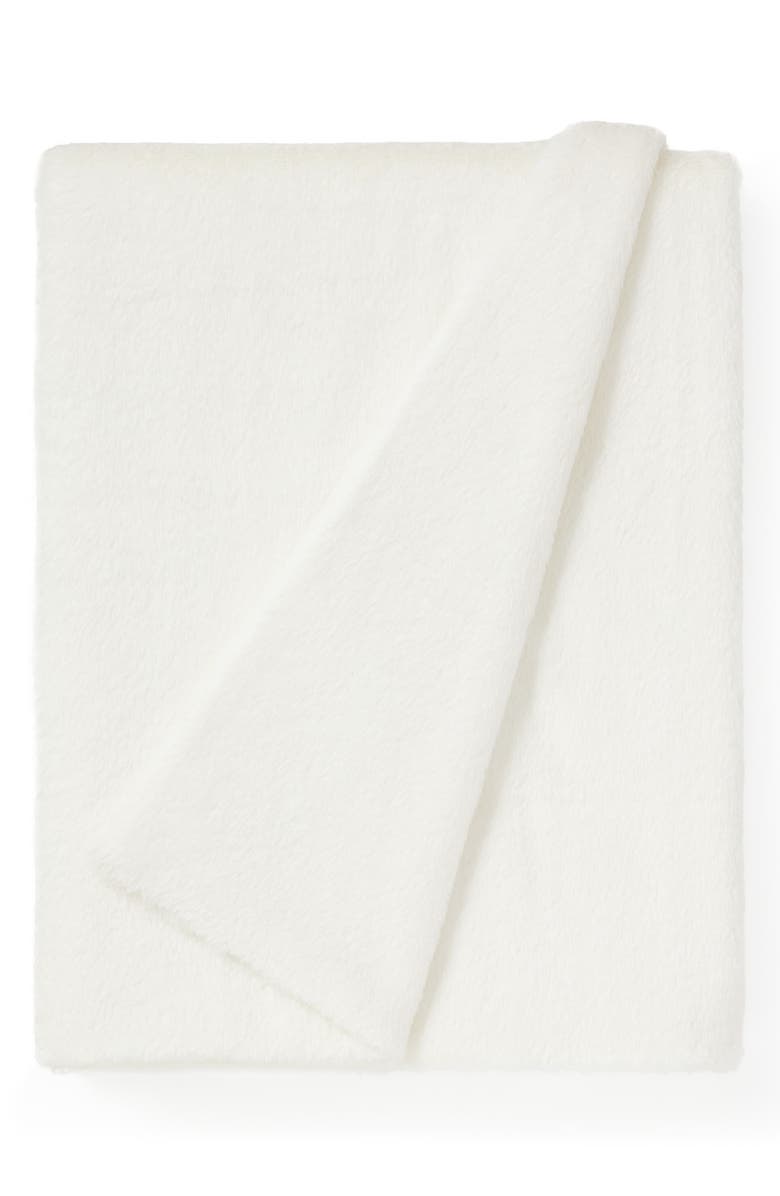 UGG<sup>®</sup> Marcella Faux Fur Throw Blanket, Alternate, color, Snow