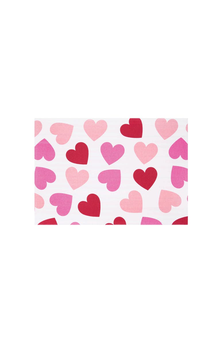 C&F Home Love You More Placemats Set of 6, 14" x 20", Alternate, color, Pink