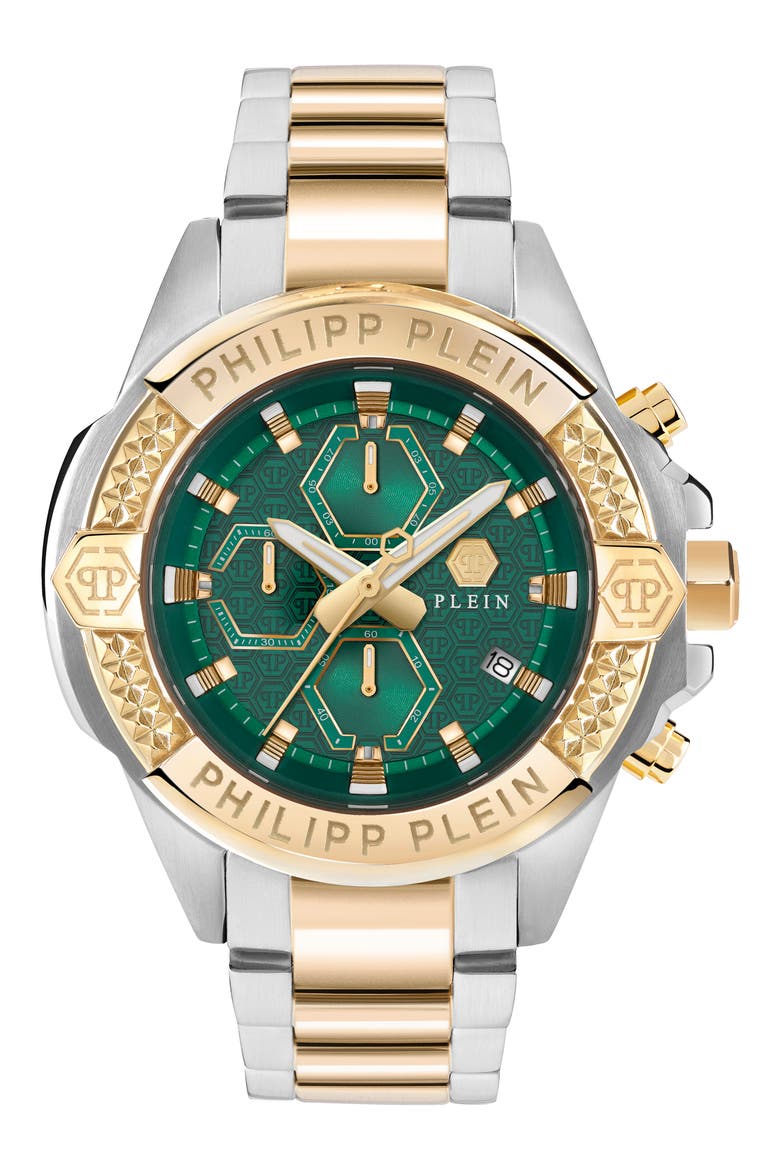 The $kull Chronograph Two-Tone Bracelet Watch, 44mm, Main, color, TWO TONE