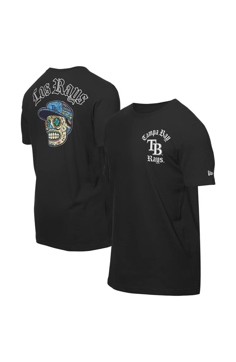 New Era Men's New Era Black Tampa Bay Rays Sugar Skulls T-Shirt, Main, color, 