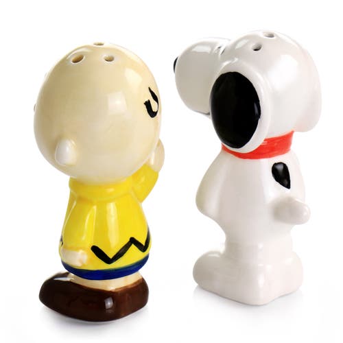 Peanuts Classical Pals Charlie Brown And Snoopy Figurine Salt And Pepper Shaker Set In Multi
