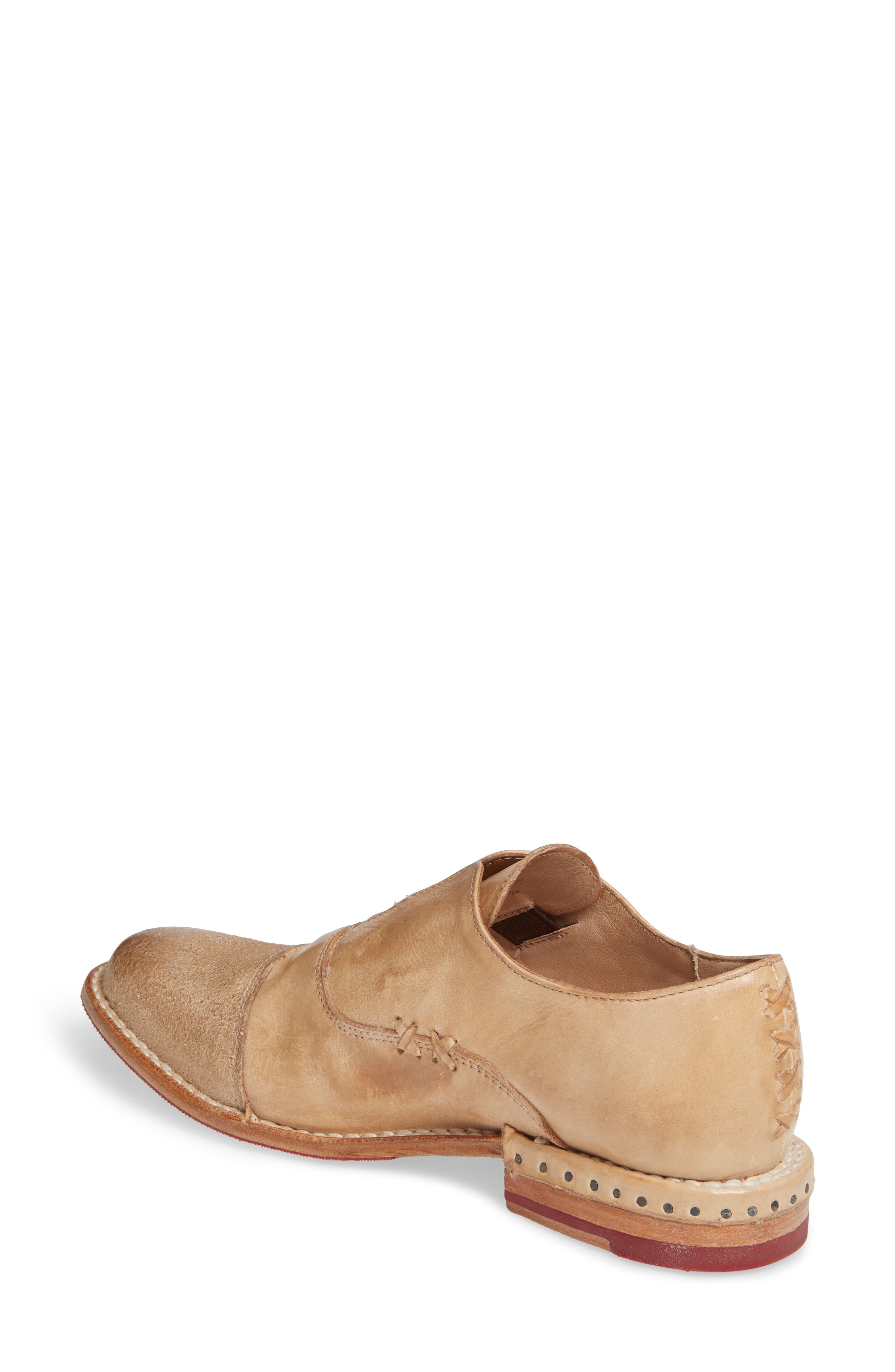 Rose Cap Toe Oxford, Alternate, color, BONE DIP DYE