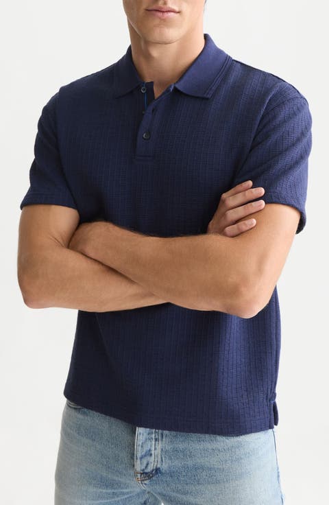 Structured Cotton Blend Polo