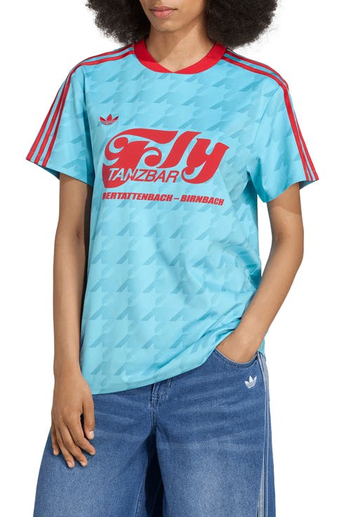 Graphic Print Football Jersey