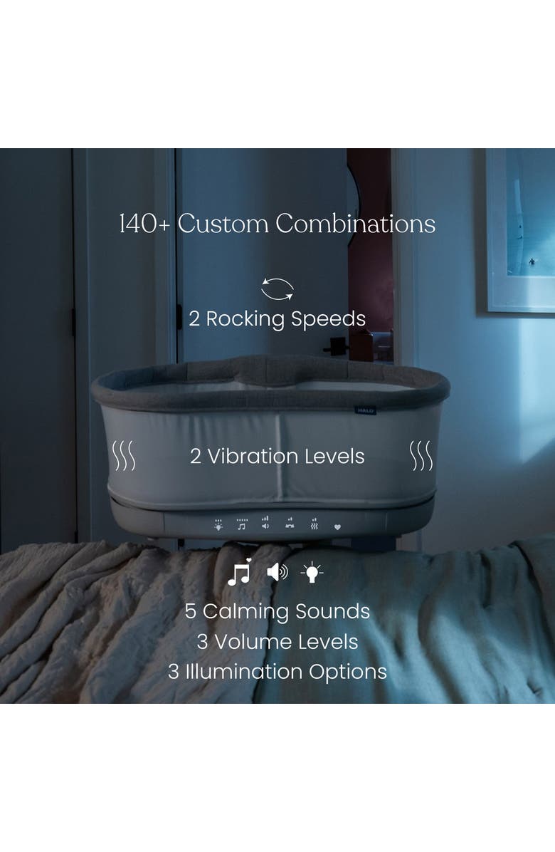 HALO BassiNest Connected Swivel Sleeper 3.0 - Smart Bassinet with AutoSoothe, 360° Swivel, Cry Detection, Rocking, Vibration & Soothing Sounds, Easy Lowering Wall, Alternate, color, 