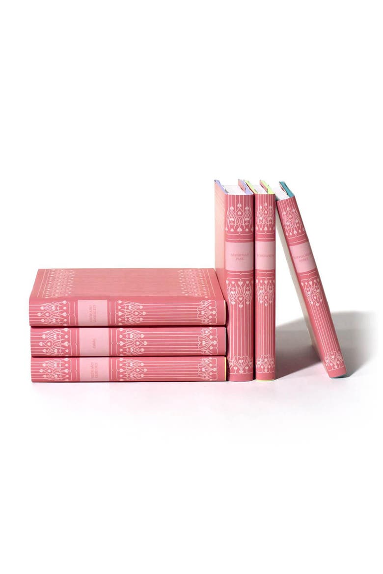 Jane Austen Book Set, Vellum, Alternate, color, Vellum