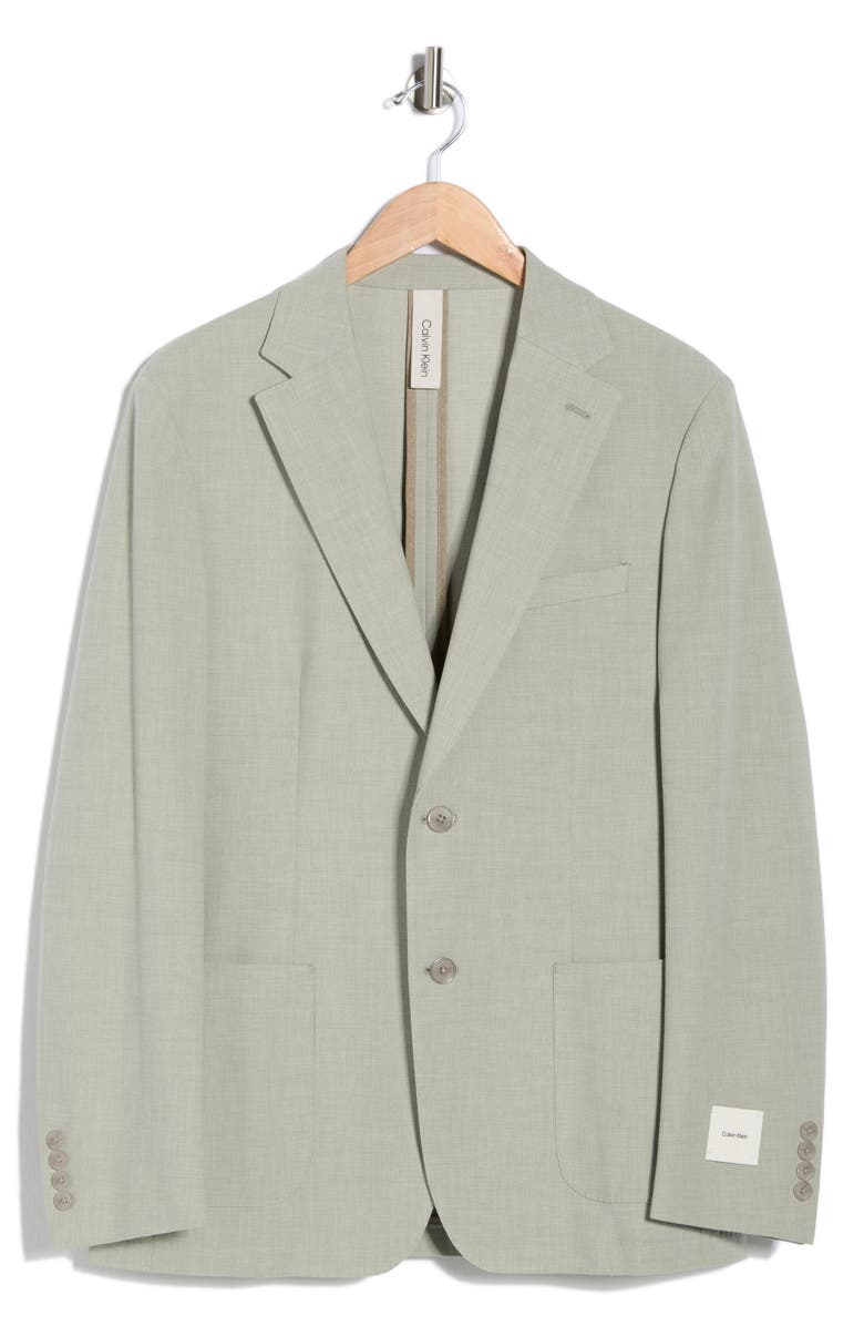 Calvin Klein Two-Button Sport Coat, Main, color, Light Green