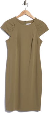 Calvin Klein Cap Sleeve Sheath Dress