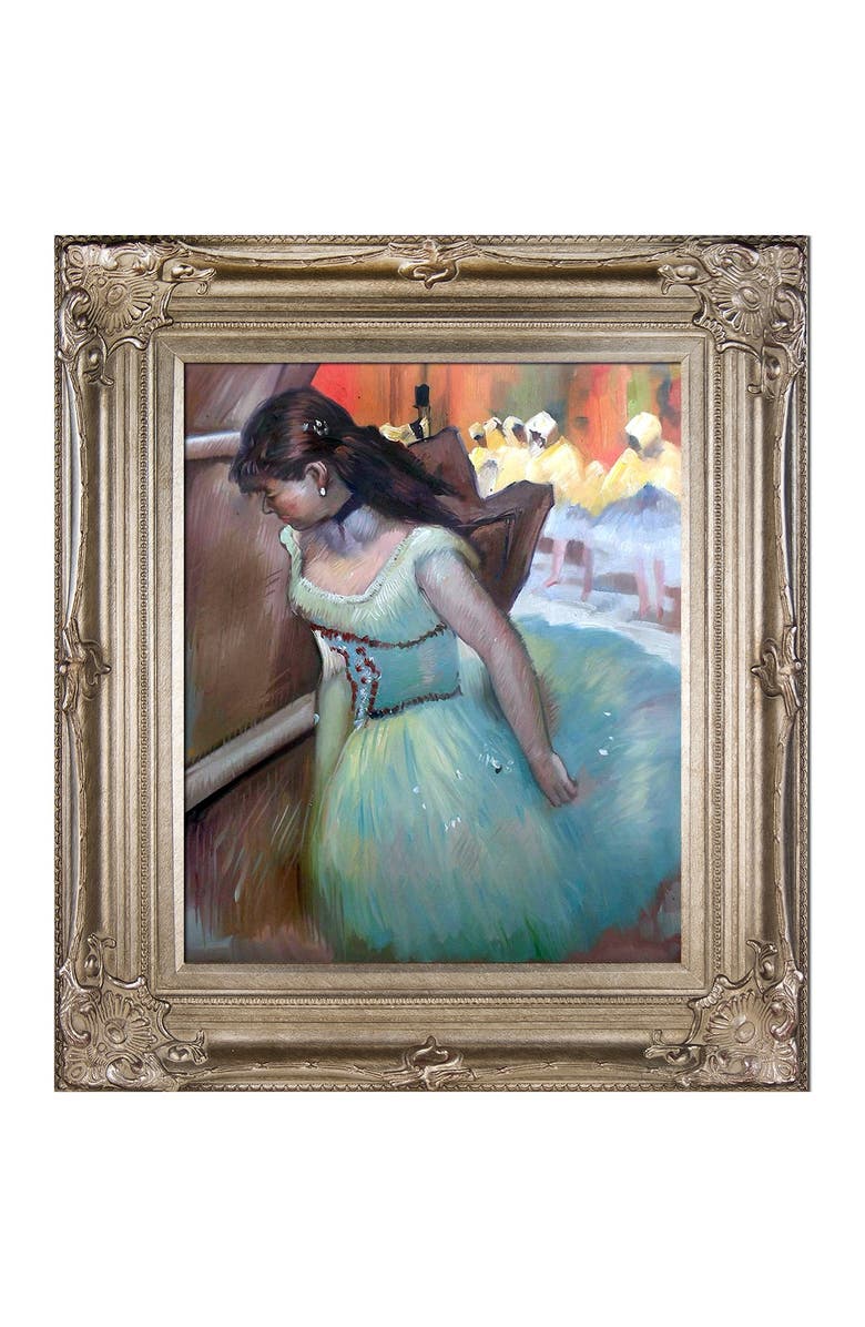 OVERSTOCK ART The Entrance of the Masked Dancers (Detail) - Framed Oil Reproduction of an Original Painting by Edgar Degas, Alternate, color, 