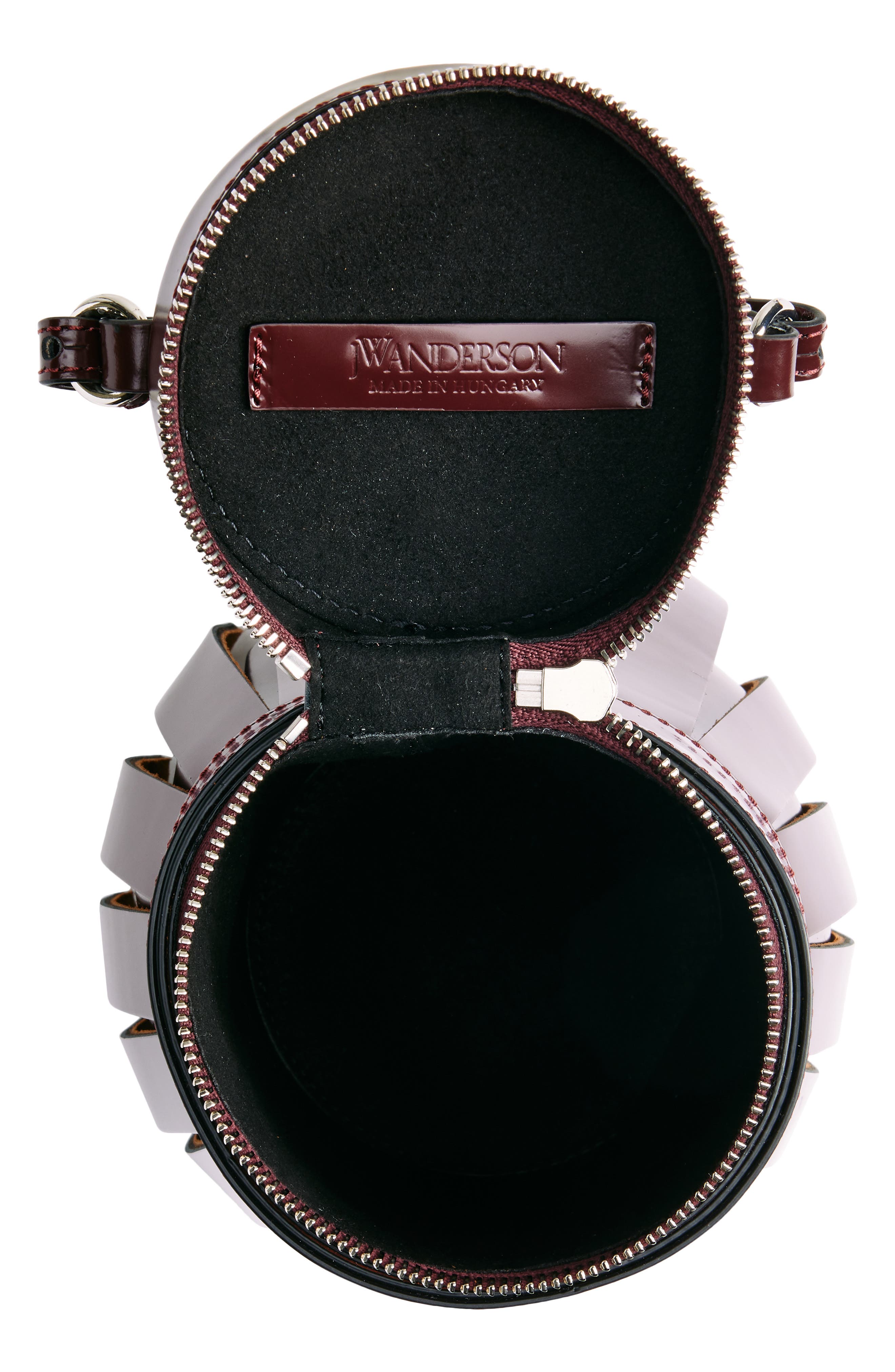 JW Anderson Tassel Leather Bucket Bag, Alternate, color, 