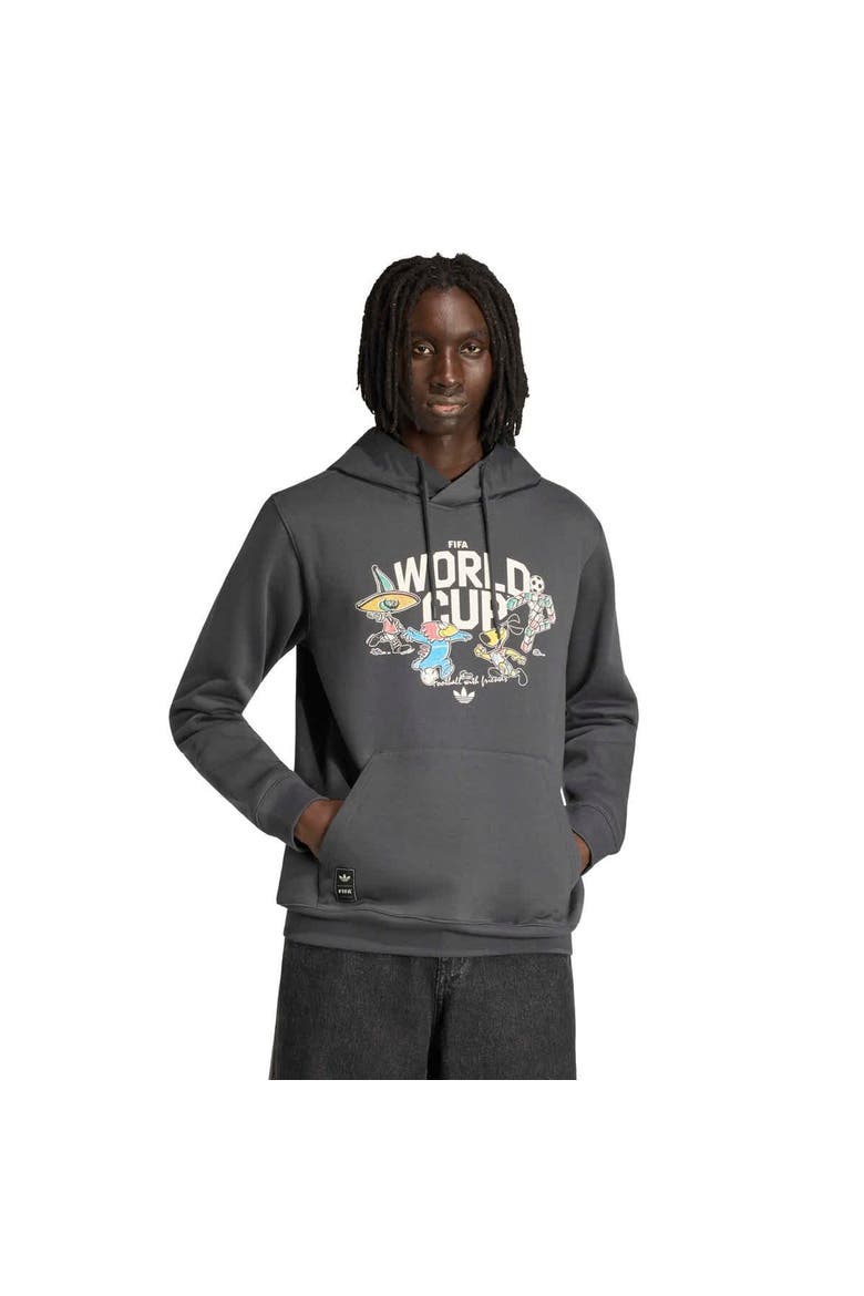 Men's adidas  Gray FIFA World Cup Historic Mascot Hoodie, Main, color, Gray