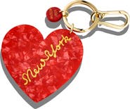 Solar Eclipse New York Heart Key Chain