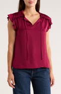 DR2 by Daniel Rainn Ruffle Tie Neck Top