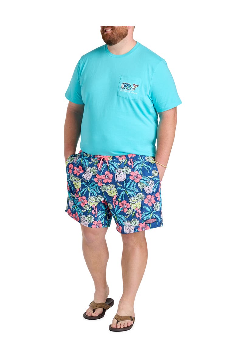 vineyard vines Big & Tall Forita Palms Whale Graphic Tee, Alternate, color, Turqs