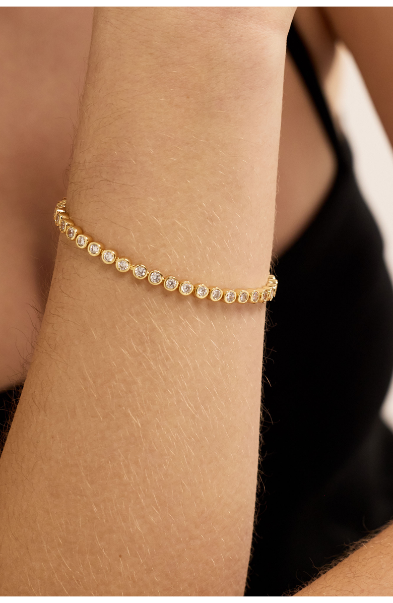 Electric Picks Jewel Bracelet, Alternate, color, Gold