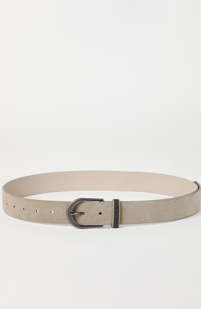 Brunello Cucinelli Suede belt, Alternate, color, 