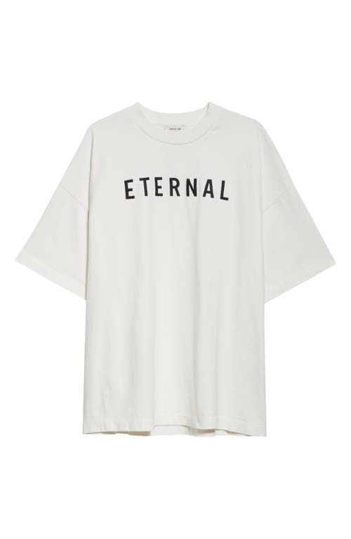 Fear Of God Eternal Oversized Logo-detailed Cotton-jersey T-shirt In White