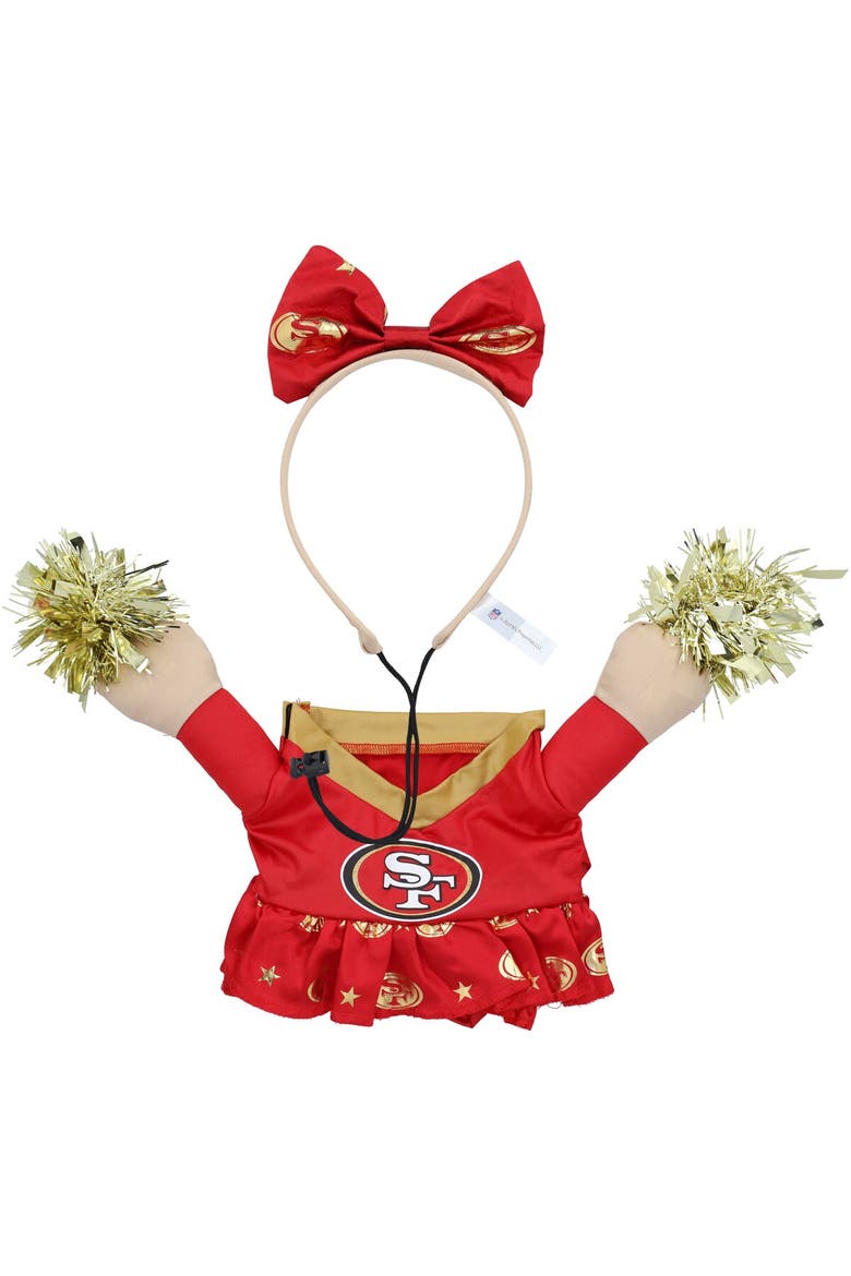San Francisco 49ers Cheer Dog Costume, Main, color, Red