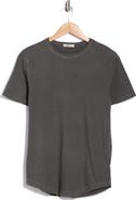 BUCK MASON PIMA CURVED HEM TEE