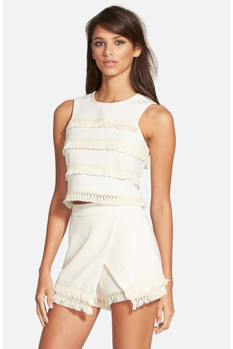 Tassel Crop Tank, Main, color, IVORY