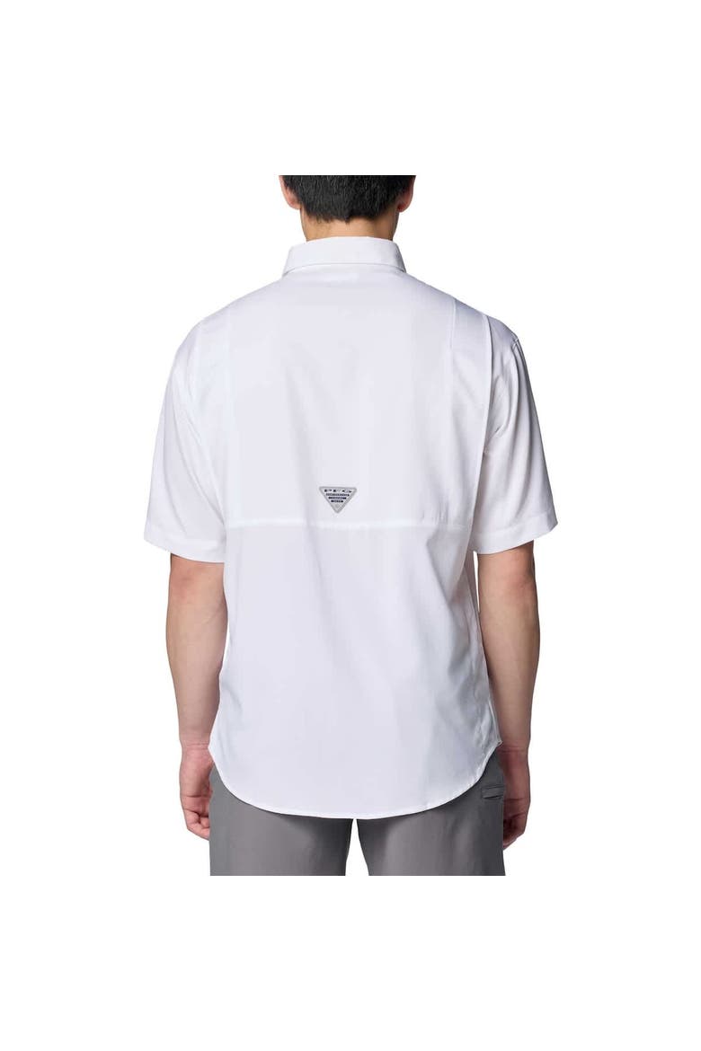 Men's Columbia White Texas A&M Aggies PFG Tamiami Omni-Shade Button-Down Shirt, Alternate, color, White
