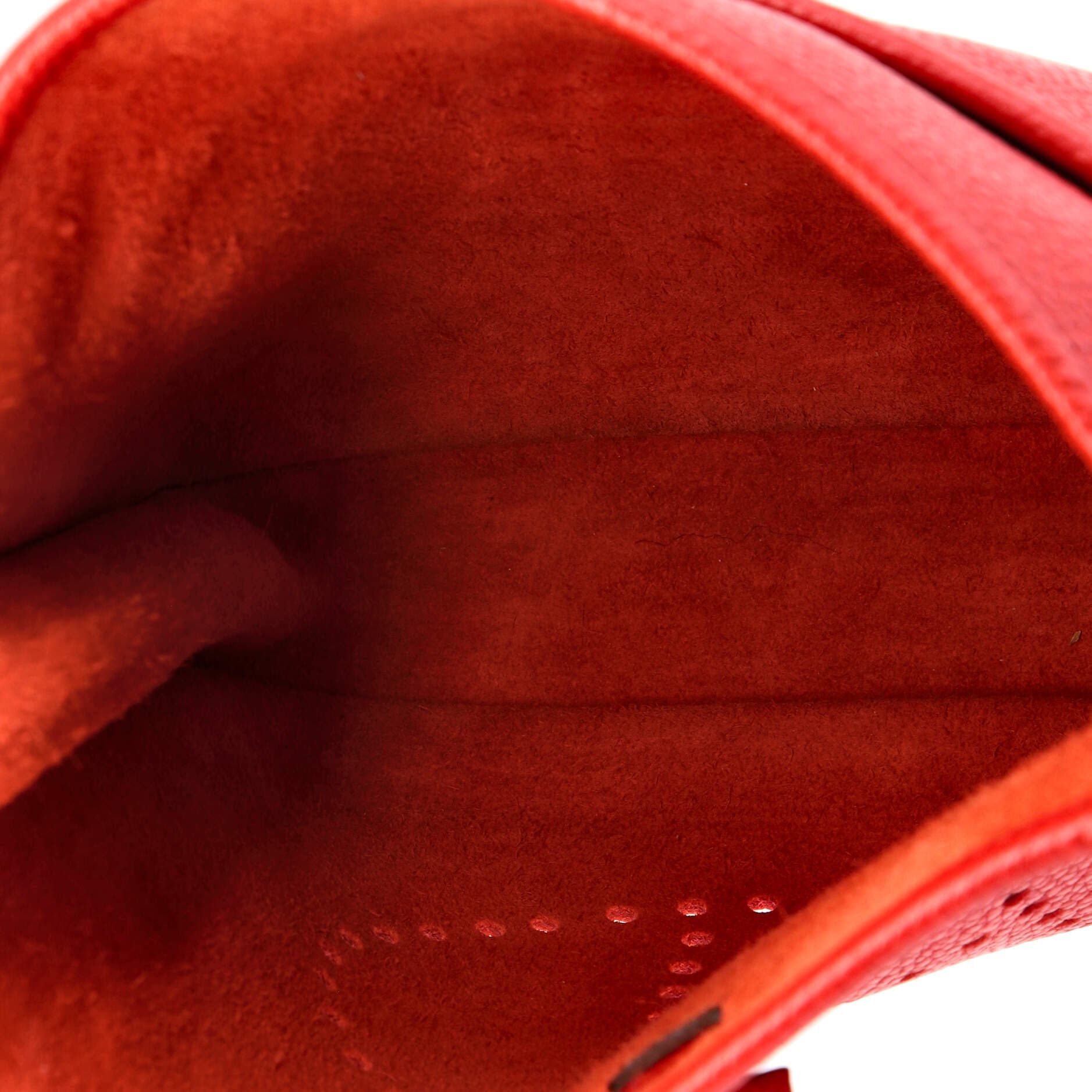 Pre-Owned Hermes Evelyne Bag Gen III Clemence PM, Alternate, color, Rouge Casaque