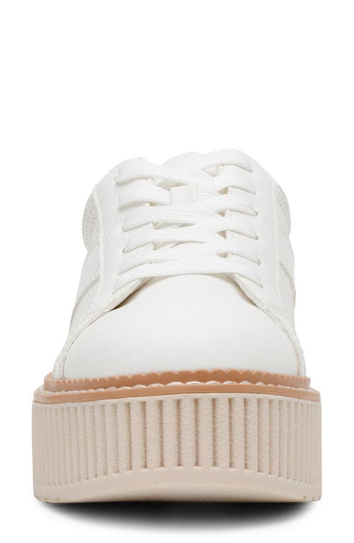 Dolce Vita Dv By  Bubbles Platform Sneaker In White Perf