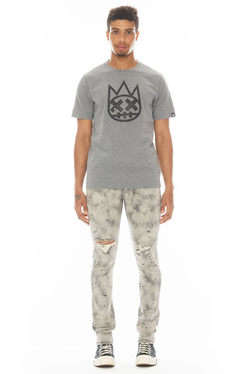 Cult of Individuality Punk Distressed Super Skinny Jeans, Alternate, color, Cinder