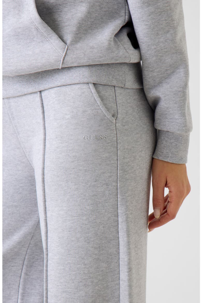 Nat Straight Leg Organic Cotton Blend Fleece Sweatpants, Alternate, color, SILVER