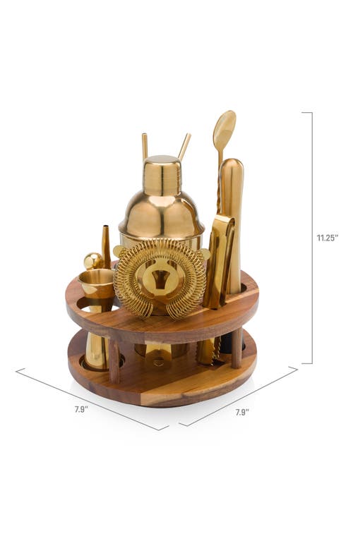 Picnic Time 13-piece Lazy Susan Carousel Bar Tool Set