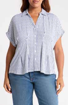 Gather Moss Crepe Knit Top