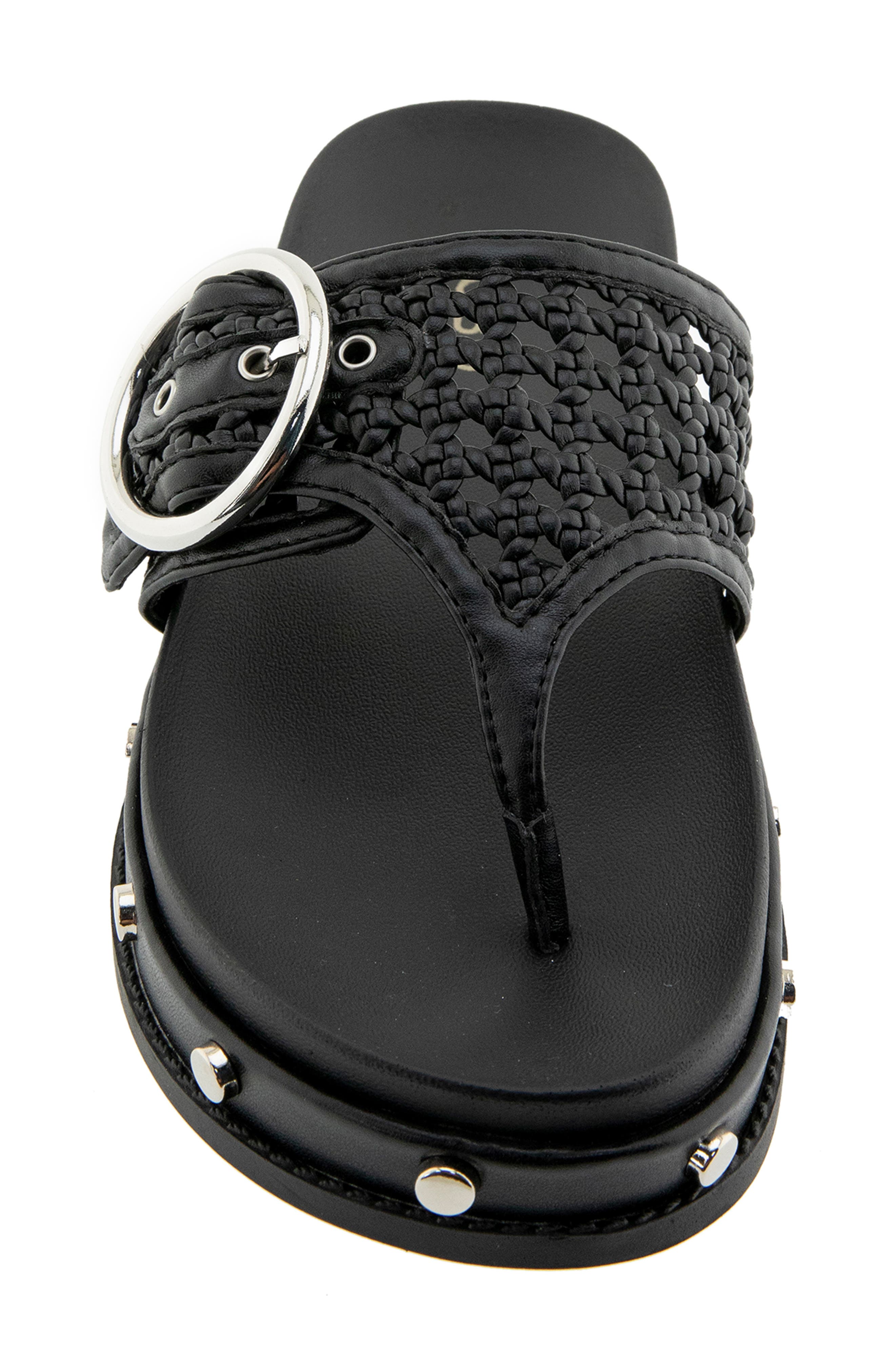 BCBG Belen Platform Flip Flop, Alternate, color, Black