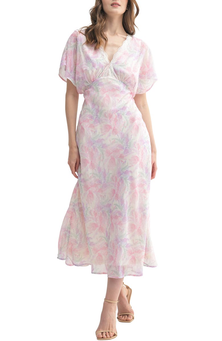 Lush Dolman Sleeve Midi Dress, Main, color, 