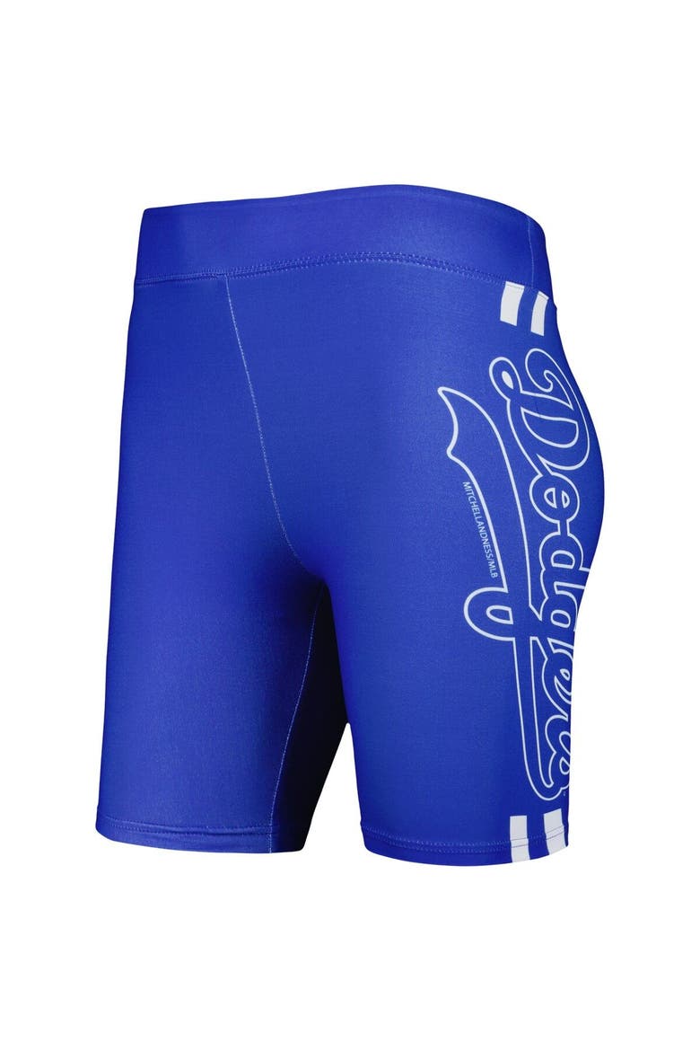 Women's Mitchell & Ness Royal Los Angeles Dodgers Biker Shorts, Alternate, color, Royal