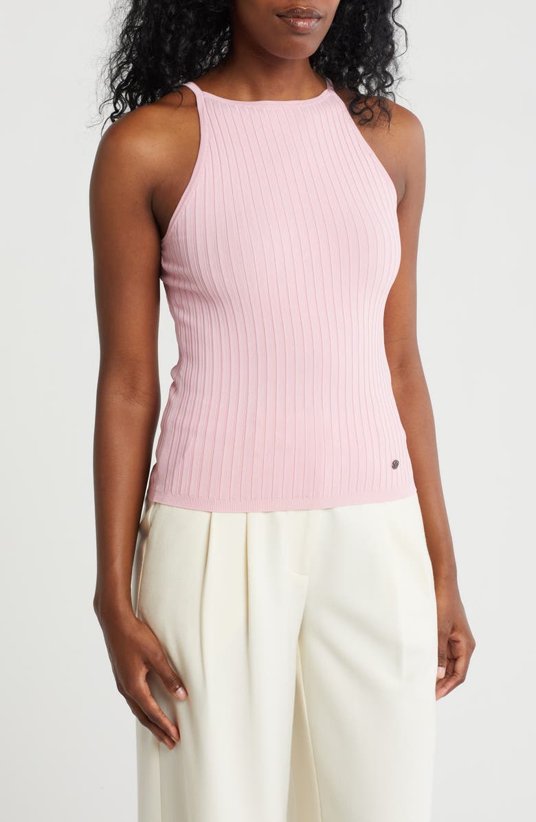 Ted Baker London Box Rib Knit Camisole, Main, color, Pale Pink
