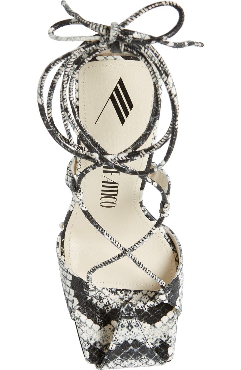 The Attico Adele Lace-Up Sandal, Alternate, color,