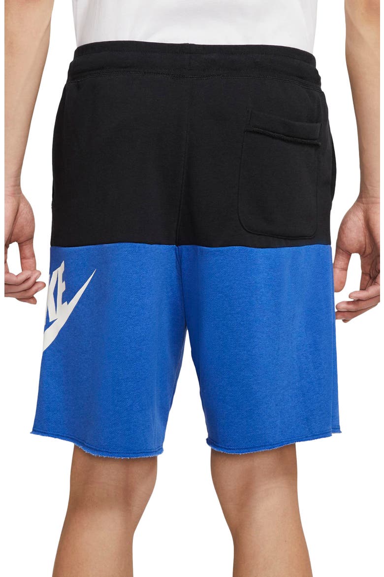 Sportswear Alumni Shorts, Alternate, color, BLACK/ GAME ROYAL/ WHITE