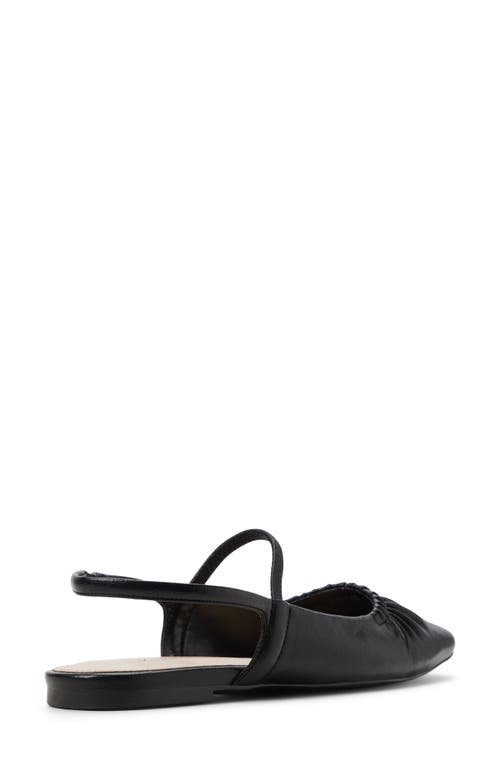 Call It Spring Alyssah Ruched Slingback Flat In Black