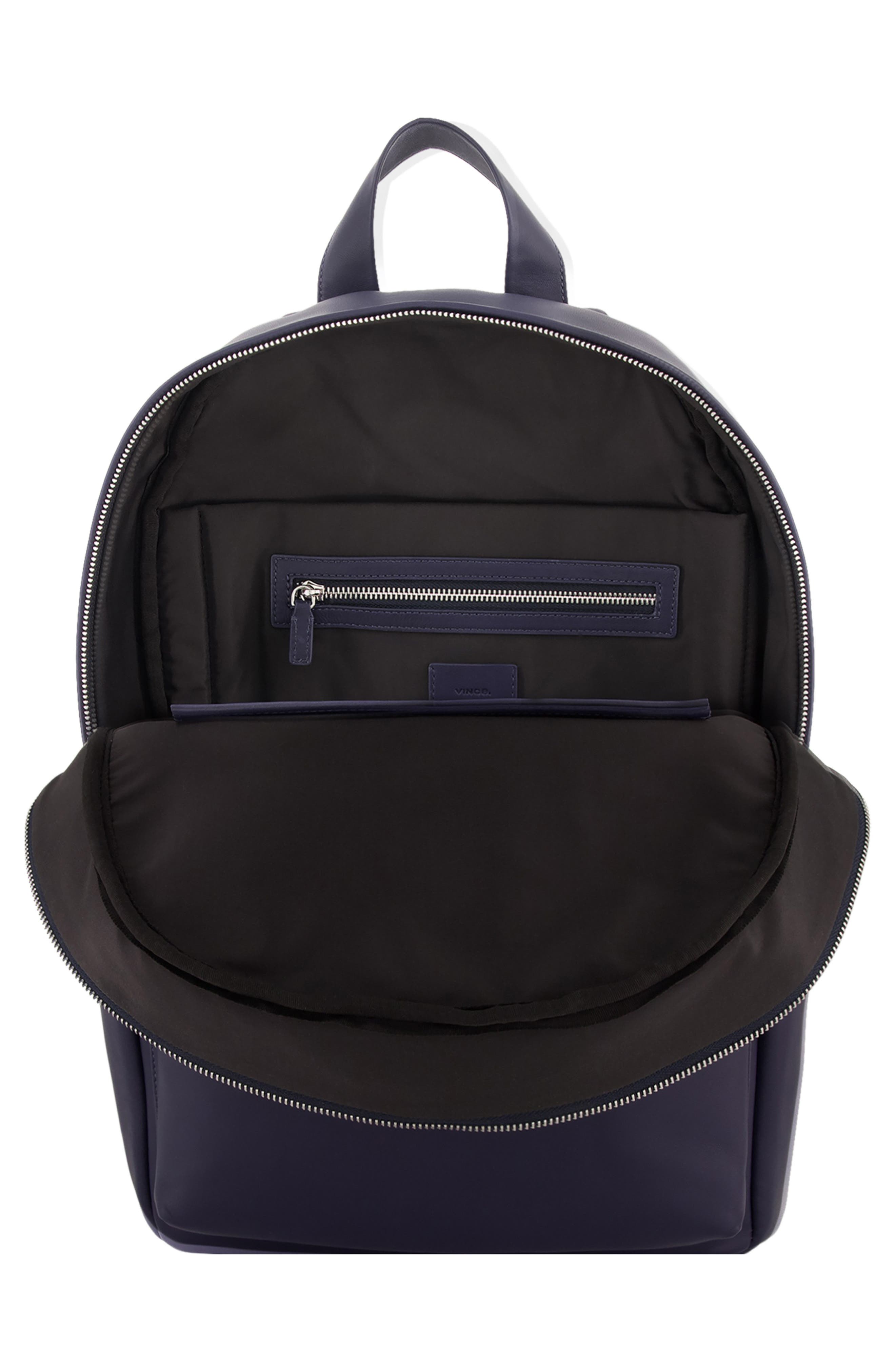 Vince Cavalor Leather Backpack, Alternate, color, Night Blue