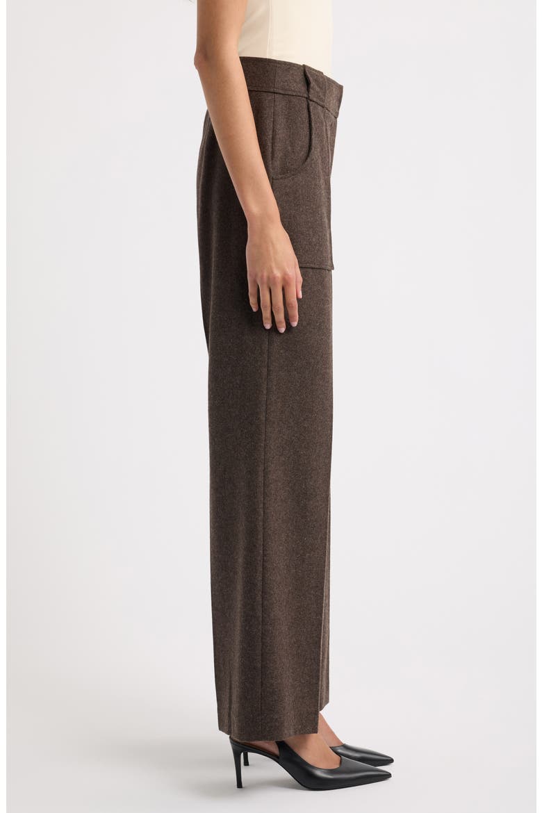The Natalie High Waist Wide Leg Pants, Alternate, color, RHAPSODY BROWN