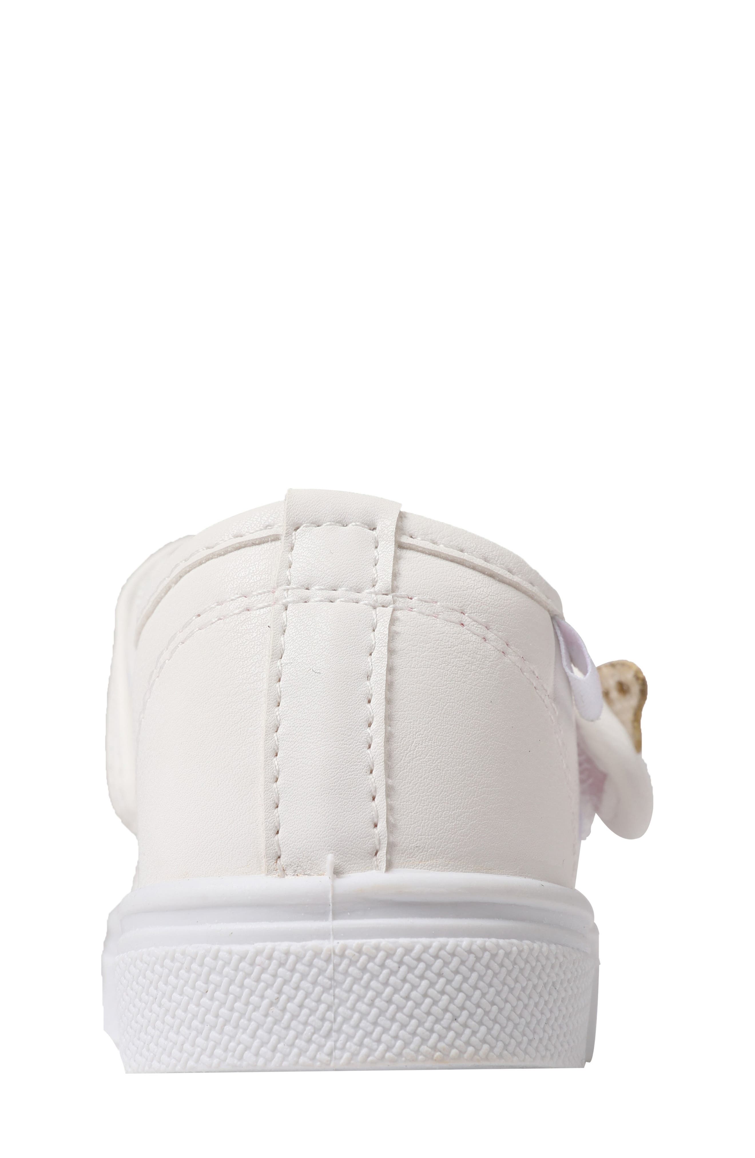 OOMPHIES Kids' Olivia Butterfly Sneaker, Alternate, color, Optic White