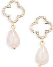 EYE CANDY LOS ANGELES Varvara Clover Stone Drop Earrings