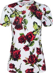 L'AGENCE Ressi Floral Print T-Shirt