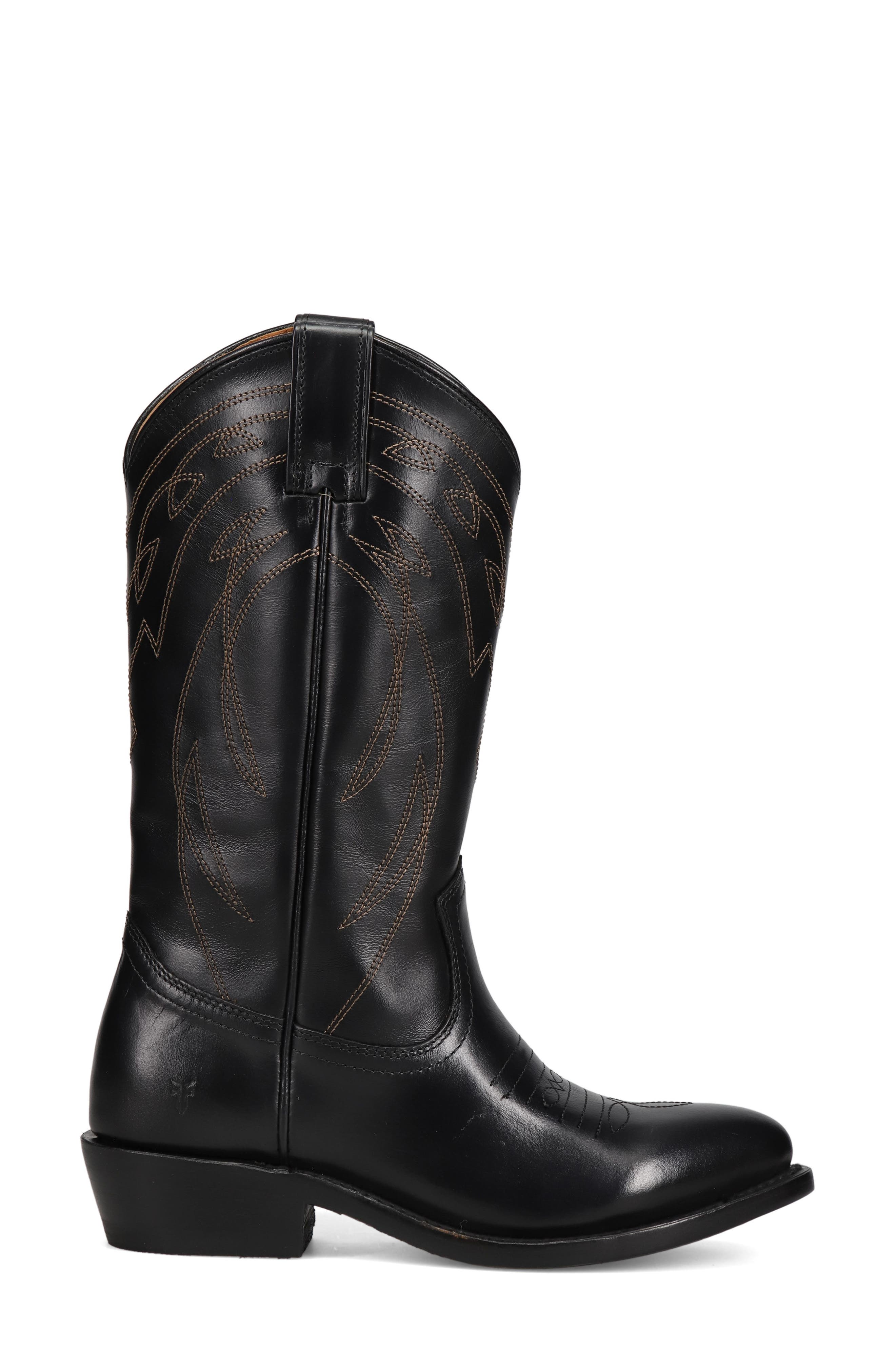 Frye Billy Western Boot, Alternate, color, Black